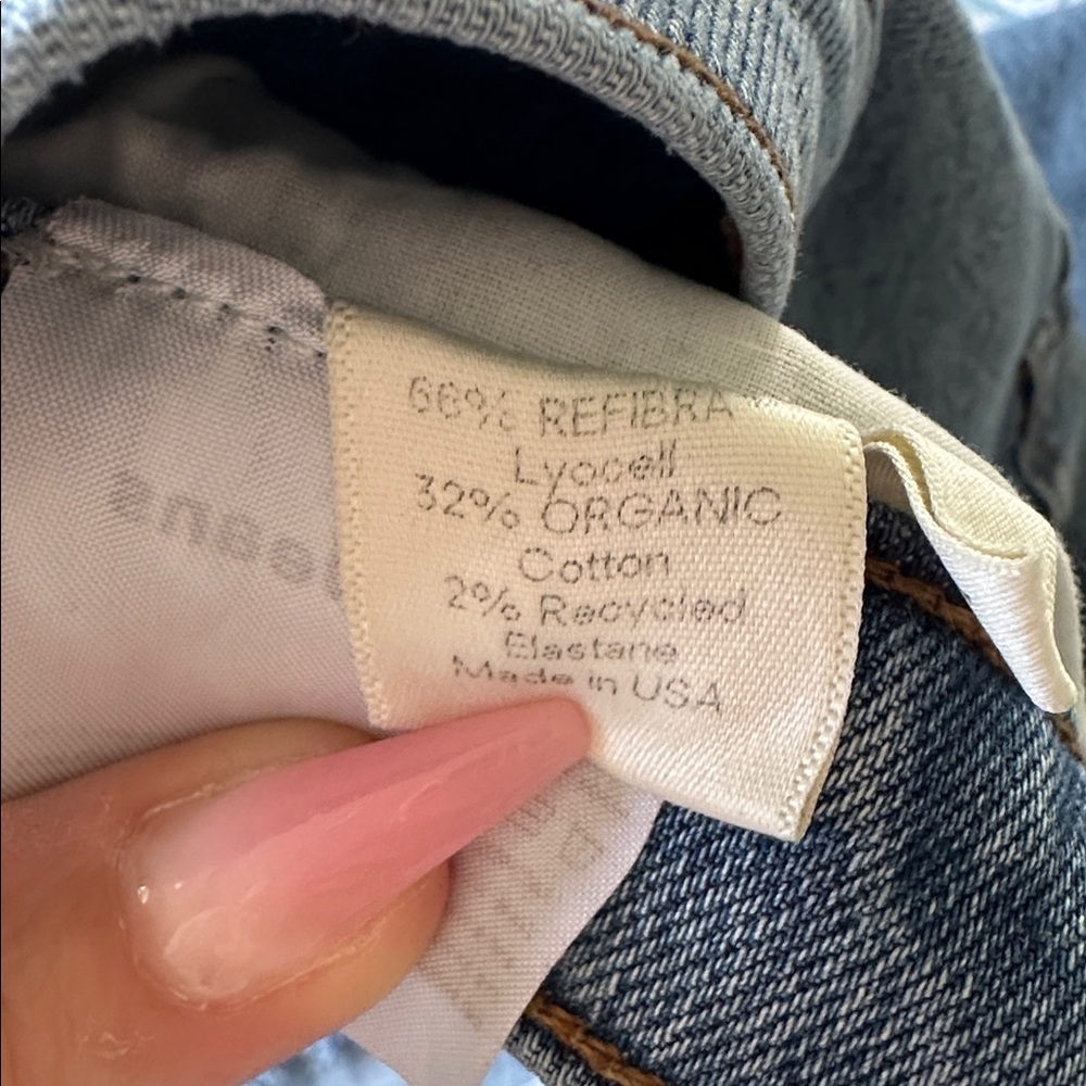 Reformation High and Skinny Miami Destroyed Blue Jeans, Size 31 - Picture 8 of 14